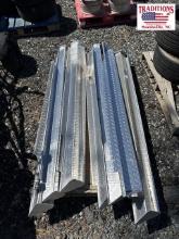 4 sets of diamond plate golf cart running boards