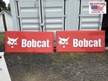 2 Bobcat Plastic Sign Inserts 100x45