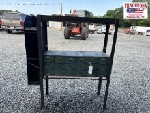 Shop Stand/Bolt Bin w Contents