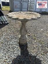 Concrete Bird Bath 30" Tall