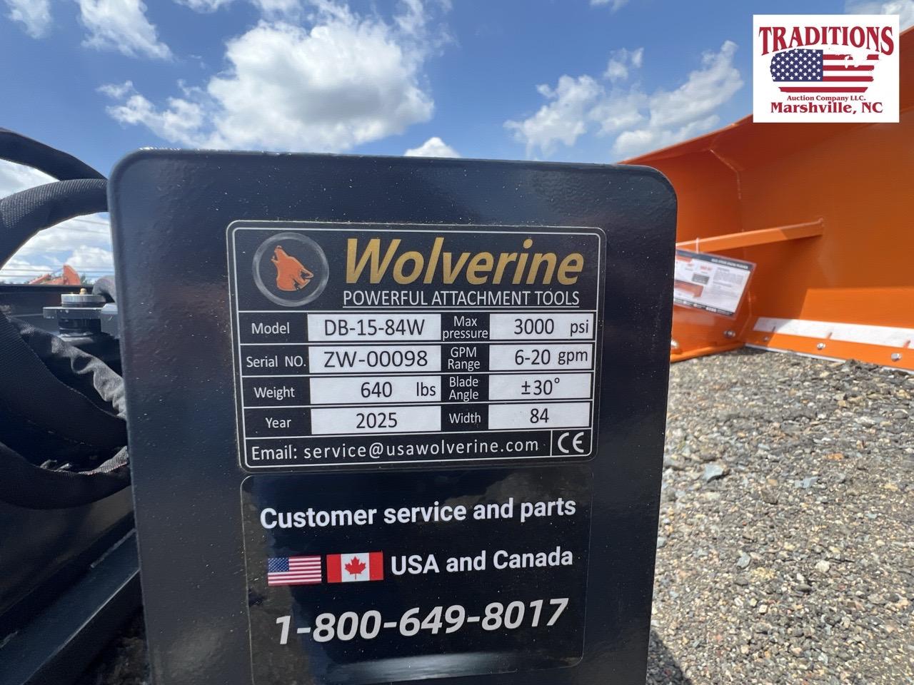Wolverine Skid Steer 7ft Dozer Blade