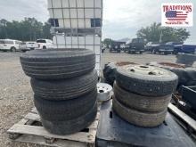 Assorted Trailer Wheels and Tires