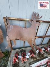 4ft Metal Deer Yard Stake