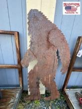 6ft Metal Sasquatch Yard Stake