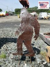 2ft Metal Sasquatch Yard Stake