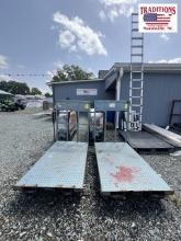 Two 32"x54" Blue Warehouse Carts