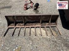 75" Skidsteer Root Rake
