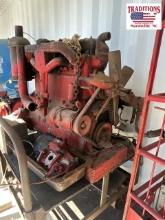 Massey Harris Diesel Engine on Cart