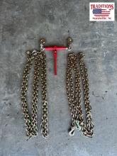 G70 20ft Chains & 9200lb Ratchet Binder