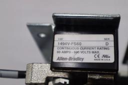 ALLEN BRADLEY 1494V-DS400 /1494V-FS60 DISCONNECT SWITCH / A 400A 600V