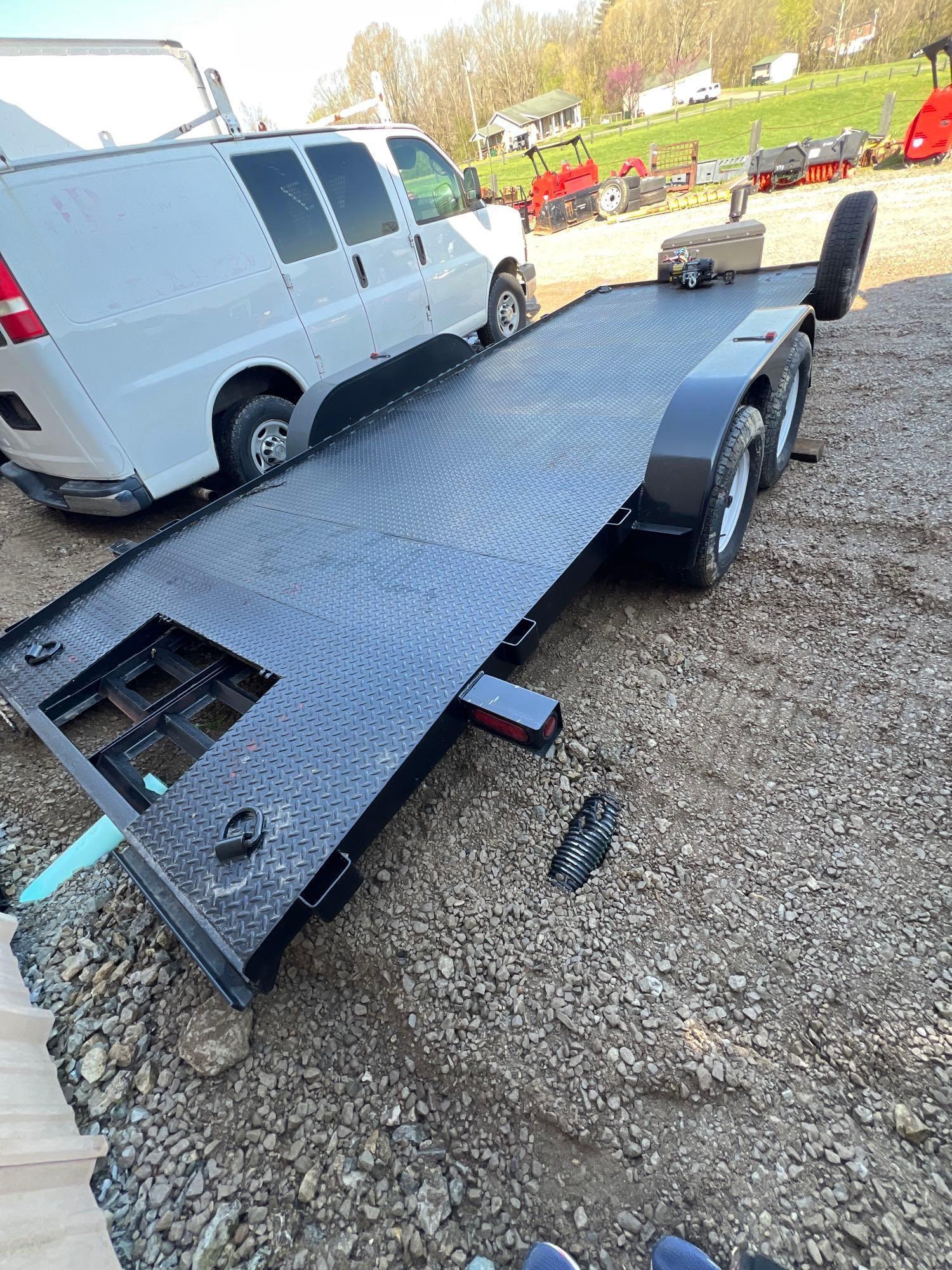 trailer 18 foot no title