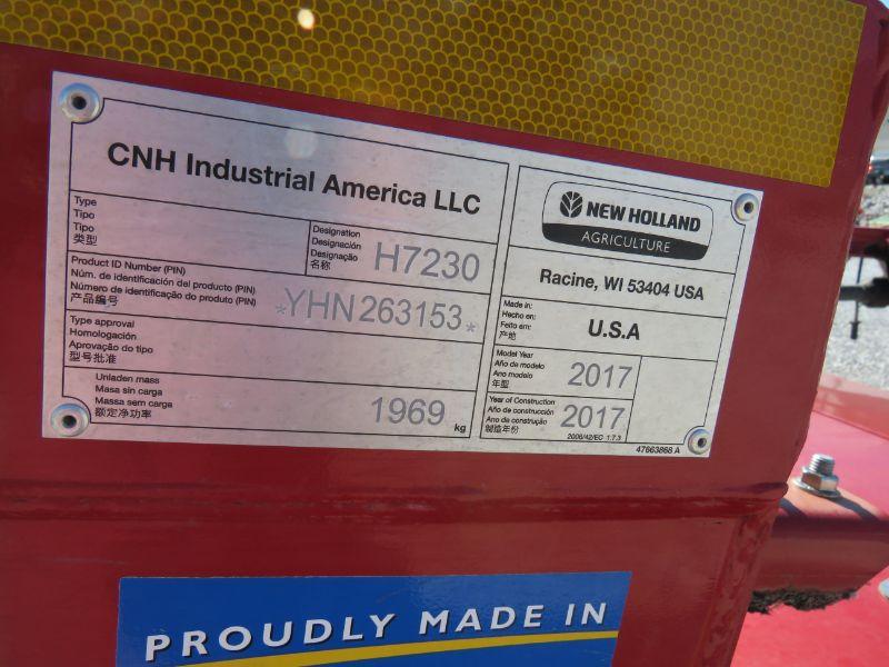 2017 NH H7230 DISCBINE