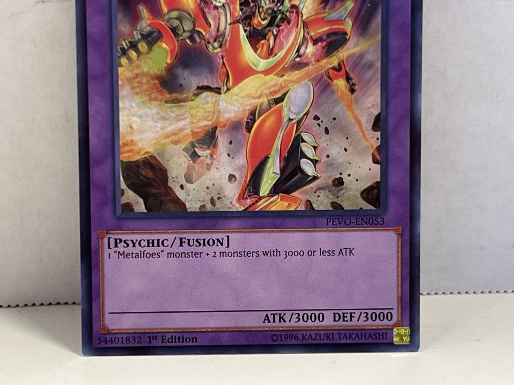 1996 Yu Gi Oh 1st Edition Metalfoes Crimsonite
