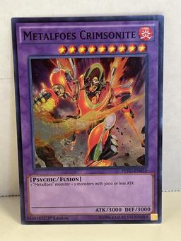 1996 Yu Gi Oh 1st Edition Metalfoes Crimsonite