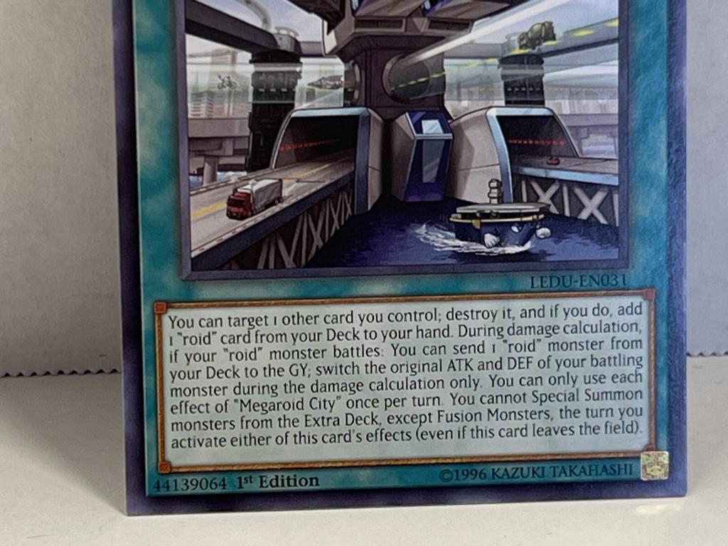 1996 Yu Gi Oh 1st Edition Megaroid City 44139064