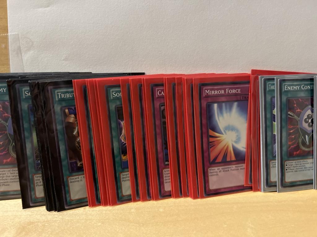 1996 Yu Gi Oh Collection of 50 White Lettering Cards