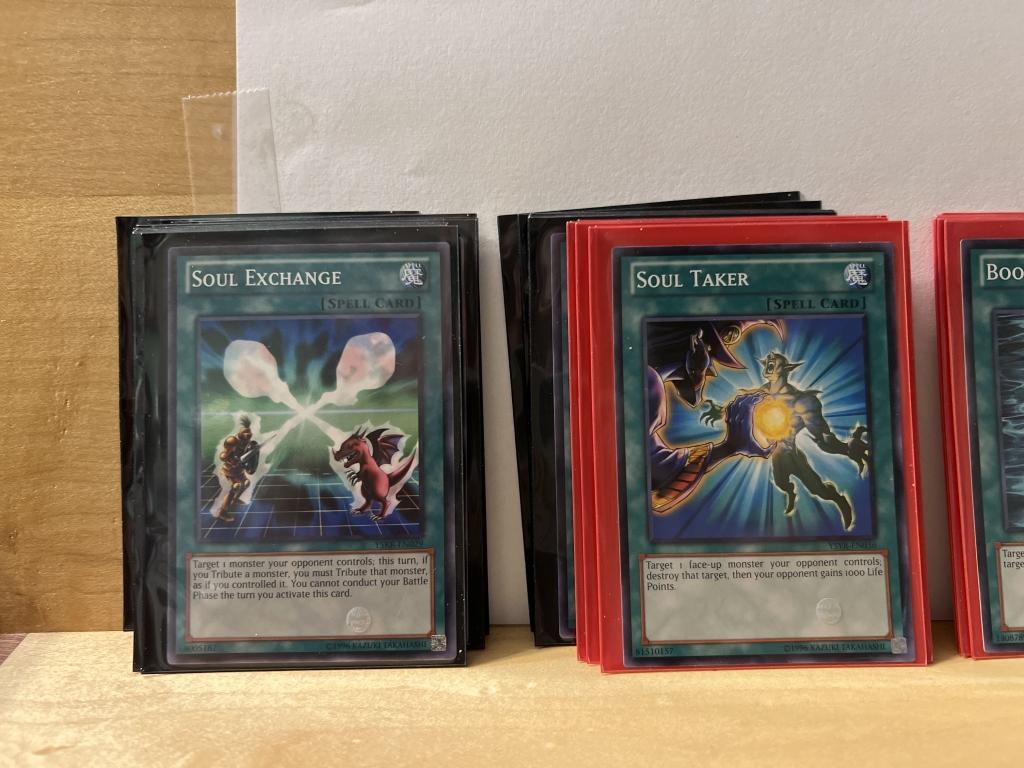 1996 Yu Gi Oh Collection of 50 White Lettering Cards