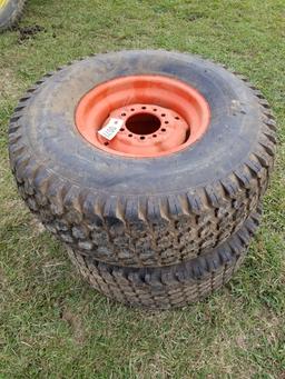 33 X 12.50-15 TIRE AND RIMS (2)