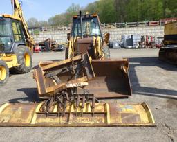 CASE 590 Turbo Wheel Loader Backhoe   EROPS   4 in 1 Bucket   Plow   4x4 s/