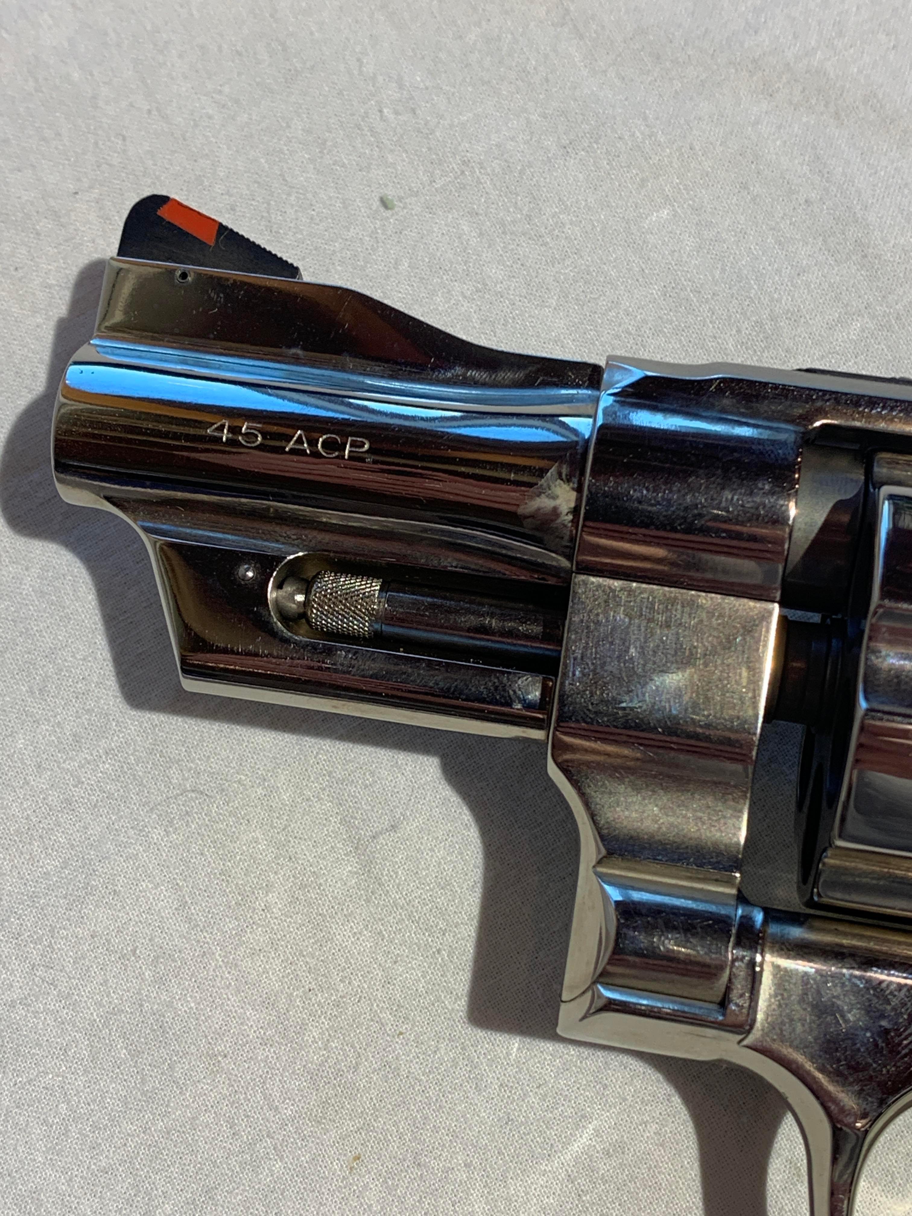 Smith & Wesson 25-14 Nickel .45ACP NIB Lew Horton