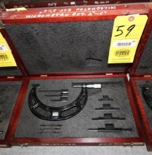 OUTSIDE MICROMETER, STARRETT MDL. 224 ARLZ SERIES, 2 to 6" range,  Intercha