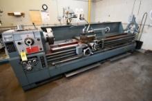 ENGINE LATHE, 22" x 120" KINGSTON, MDL. HD22120, mfg. 2006, taper, 4-jaw chuck, steady rest, S/N