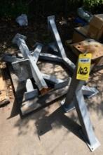 LOT OF GALVANIZED FABRICATED STANDS (Located at: Jetstream, 4133 Southerland Rd, Houston, Texas,