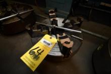 LATHE CHUCK, BISON, 12", 4-jaw (Located at: Jones Machine Company, 5710 Brittmoore, Houston, TX