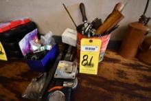 LOT CONSISTING OF: misc. tools, files, tape measures, air guns (Located at: Jones Machine Company,