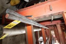 LOT OF SOLID STEEL SOLID BAR, 1-1/2" thk., 10'L.