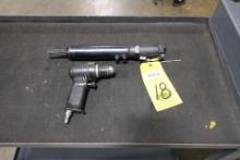 LOT OF PNEUMATIC TOOLS: (1) drill & (1) scaler