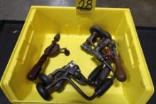 LOT OF VINTAGE HAND DRILLS