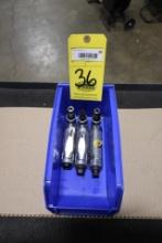 LOT OF ANGLE HEAD PNEUMATIC GRINDERS