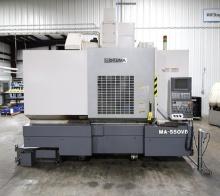 4-AXIS VERTICAL MACHINING CENTER, OKUMA MDL. MA-550VB, Mfg. 2005, OSP-E100L CNC control, 51.18" x