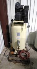 VERTICAL AIR COMPRESSOR, INGERSOLL RAND, 50 HP, S/N CBV253044