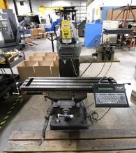 PIN STAMPING MACHINE, TELIS MDL. TMP1700, mounted on a Bridgeport milling machine