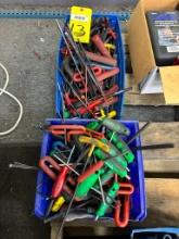 LOT OF T-WRENCHES & ALLEN WRENCHES