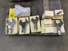 LOT OF TOHNICHI OPEN ENDED BOX HEAD ADAPTERS, new in boxes, assorted sizes