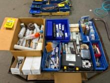 LOT CONSISTING OF: carbide endmills, indexable drill, (3) BT30 collets, inserts, & endmills, misc.