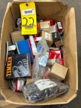 LOT CONSISTING OF: Timken, Koyo & Torrington ball bearings, misc., (in one box)
