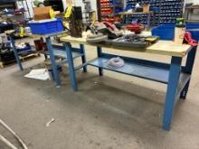 LOT OF SHOP BENCHES (2), GLOBAL (contents not included)