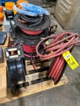 LOT OF HOSE REELS W/HOSES