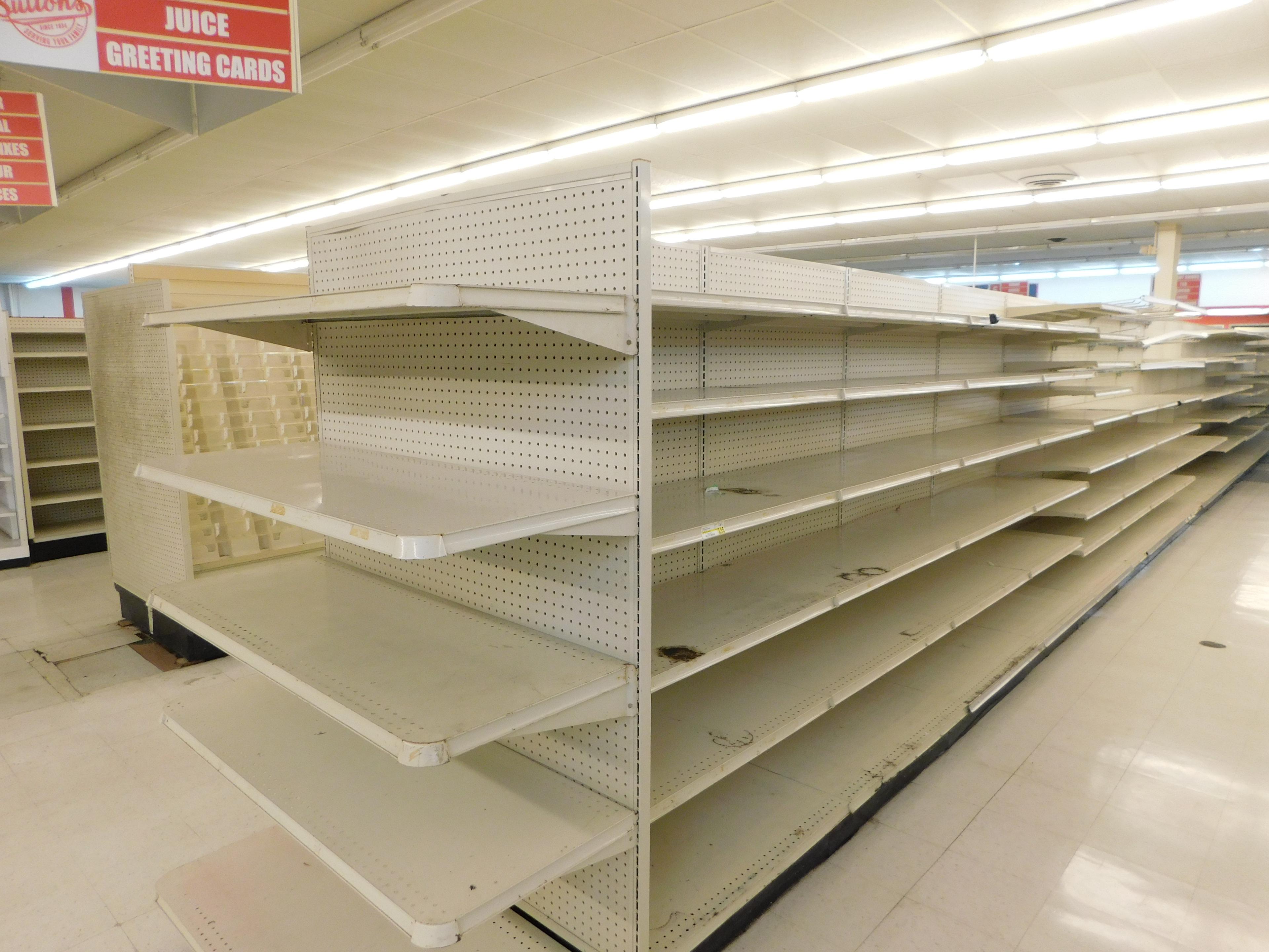 Shelving Unit Double Side 54ft W/end Caps