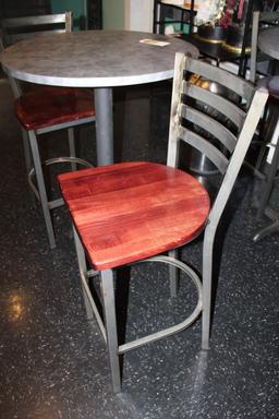 High Top Round Table & Chairs