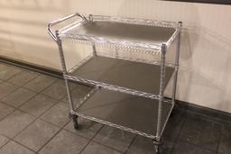 Metal 3 Tier Cart on Castors
