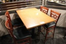 High Top Table & 4 Chairs