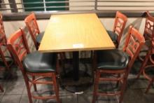 High Top Table & 4 Chairs