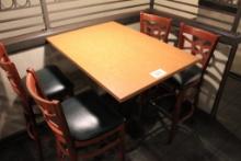 High Top Table & 4 Chairs