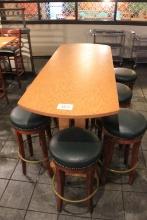 High Top Table & 8 Stools