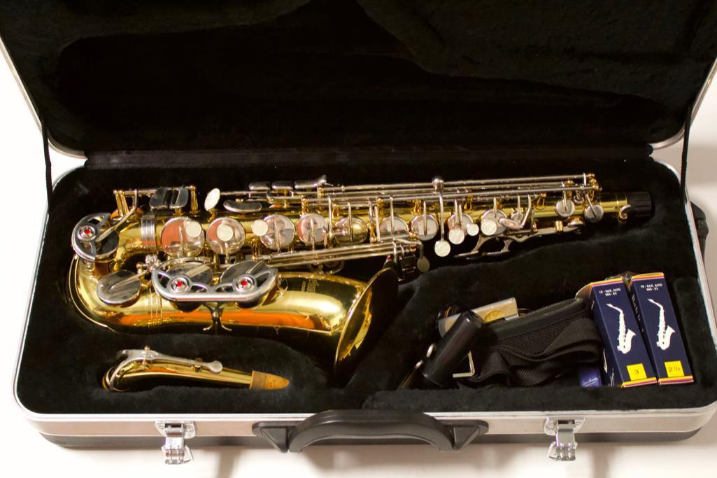 Selmer Saxaphone in case